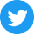 Twitter social icons - circle - blue